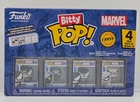 Funko Bitty Pop Marvel Spider-Man Chase Edition 4-Pack (Black & White) NIB Venom