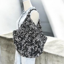 Market Crochet Slouchy Tote Bag Boho Cottagecore Festival Knit Shoulder Bag