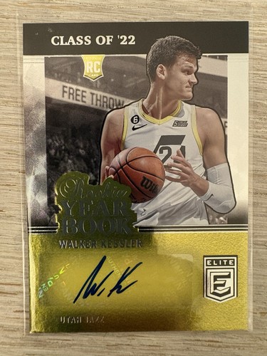 Walker Kessler #RYB-WKS 2022 Panini Donruss Elite Rookie Yearbook Autographs card