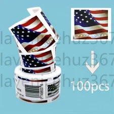 1 Roll of 100 US Forever Flag Stamps 2017 Year POSTAGE Stickers For USPS【UNUSED】