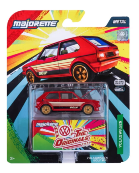 Majorette Volkswagen Deluxe Volkswagen Golf MK1 RED 1:64 NEW Diecast Model-image