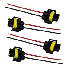 H11 H9 H8 880 881 Bulb Socket, Female Adapter Wiring Harness Sockets Wire 4PCS