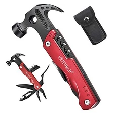 Gifts for Men Dad Grandpa Women, Camping Accessories Best Tool Gift (Red)