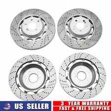 4x Front Rear Brake Rotors Fits Mercedes-benz W222 S63 Amg S65 Amg 2014-2020 4x Front Rear Brake Rotors Fits Mercedes-benz W222 S63 Amg S65 Amg 2014-2020