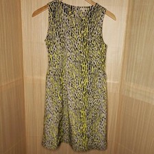 Gap Womens Animal Print Silky Sheath Dress 4