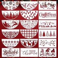 Christmas Stencils for Painting on Wood 12" Christmas Stencils for Crafts Reu...