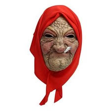 Old Woman Mask Realistic Granny Masks Scary Masks for Adults Halloween Costume