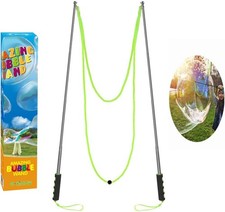 Bubble Wand,Stainless Steel Giant Bubble Wand Outdoor Toy for Kids Telescopic De
