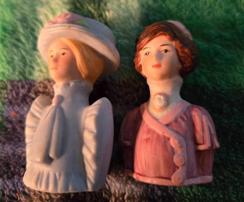 Vintage Avon Thimbles 1980s Ladies of American Fashion Lady Bust