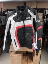 Hwk Motorcycle Jacket Mens Size XXL Padded Missing One Pad