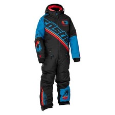 Castle X Youth Fuze Monosuit Black/Process Blue/Orange Size Medium