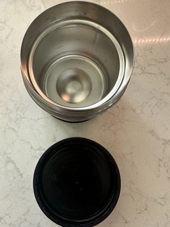 Termo Marvel Funtainer tarro de comida para sopa recipiente de 10 oz tapa negra fría caliente Foto 3 de 4