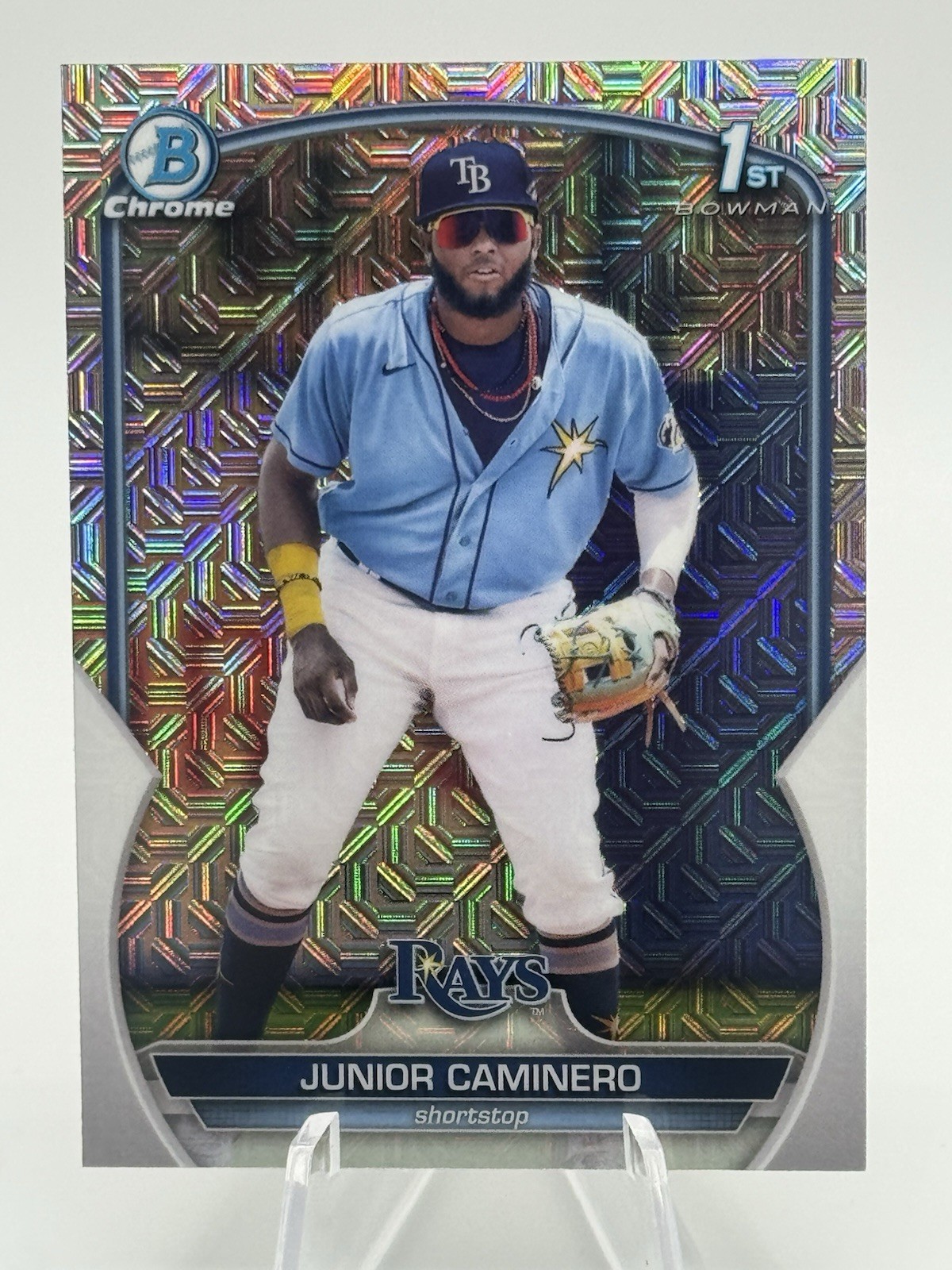 2023 Bowman Mega Box Chrome Junior Caminero BCP-61 1st Mojo Refractor 