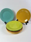 Fiestaware 10.5" Mixed Colors Dinner Plates USA Fiesta Lot of 7