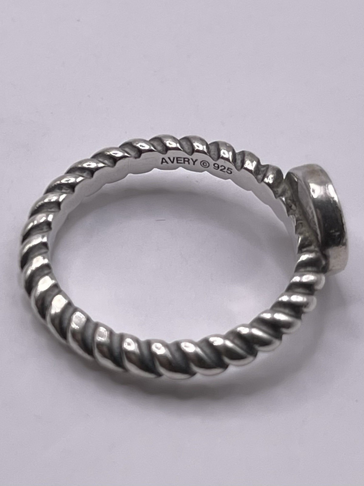 Retired James Avery Twisted Initial Ring Size 6.5… - image 4