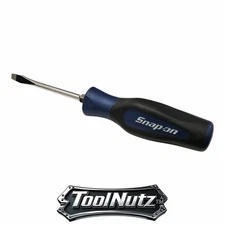 Snap-on Tools NEW SGD4BMB 1/4" Flat Tip Head BLUE Soft Grip Screwdriver USA