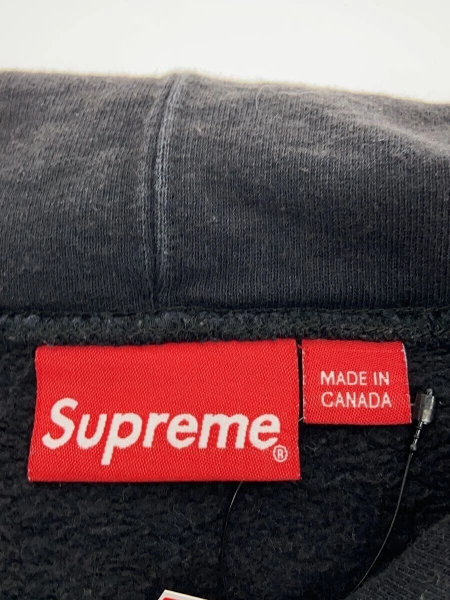 Felpa Supreme con cappuccio M cotone nero usata