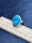 Sterling Silver & Unknown Gemstone Ring- 8.5 Grams- Size 8- Vintage Estate Find