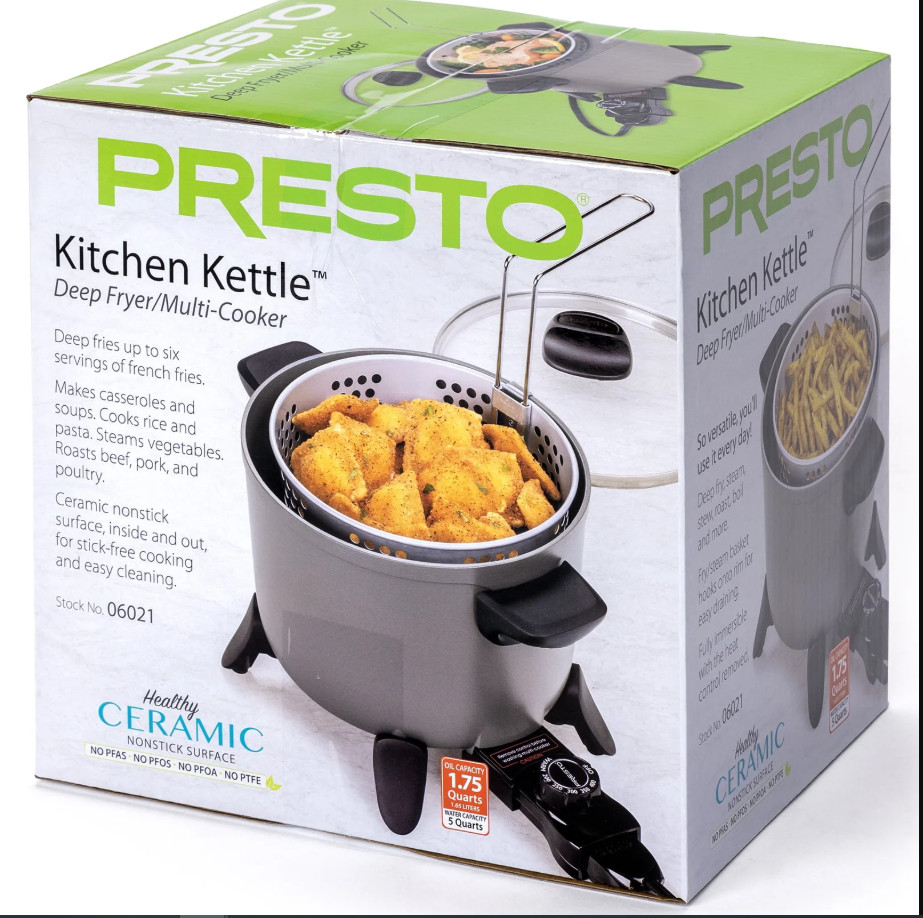 Presto Kitchen Kettle Multi-Cooker with Non-Stick Feature, E