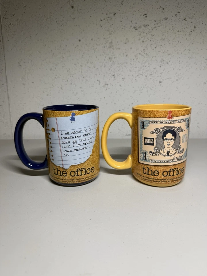 Tazas de café The Office Jim & Dwight - Usadas 16 oz Foto 2 de 4