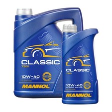 MANNOL Classic 10W-40 Motor&ouml;l, MB 229.1, MB 229.3, VW 500 00, 6 Liter