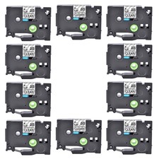 10x Compatible Brother TZ-S121 TZe-S121 Black on Yellow Strong Adhesive Tape 9mm