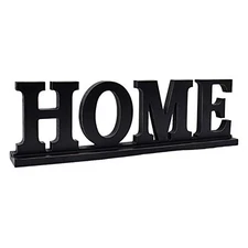 Wood Home Letter Sign Free Standing Cutout Word Decorative Table for Decor