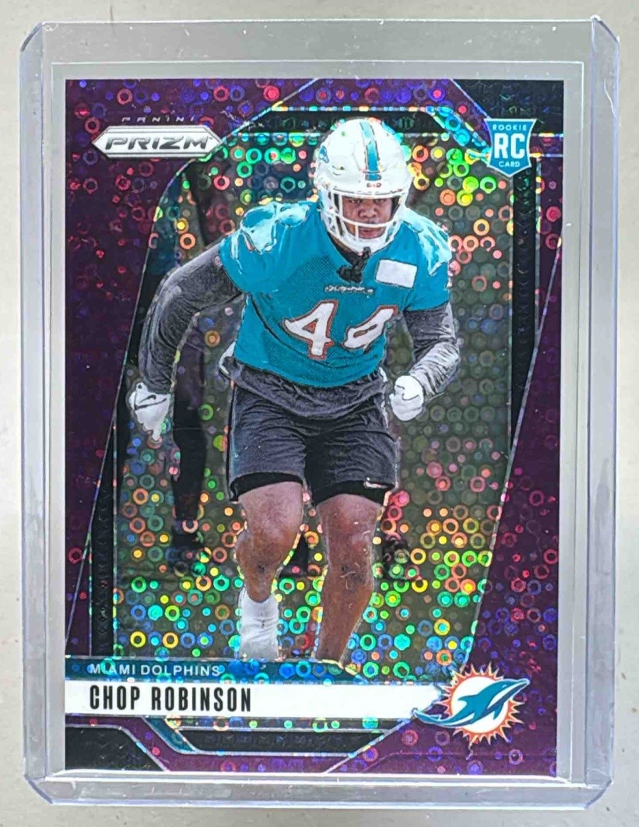 Chop Robinson 2024 Panini Prizm #319 No Huddle Purple Rookie RC /49