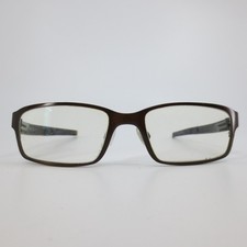 Oakley Twinnger Eyeglasses Dark Bronze Brown Rectangular Frames 52-18 34009