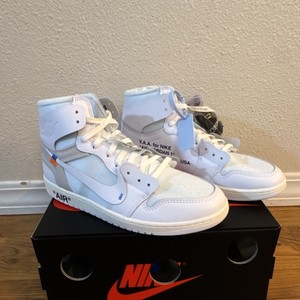 シューズ(男性用) Off-White Nike Air Jordan 1 White 28.5 Jordan 1 Retro OG x Off-White High White for Sale - Authenticity