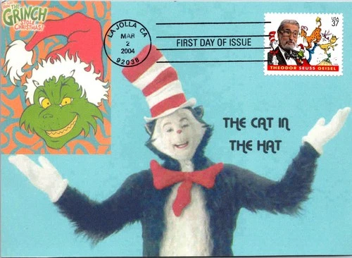 Dr Jim Stamps Maximum Card Dr Seuss And Characters 37C Fdc