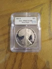 1991-S Proof American Silver Eagle Dollar  ICG68 DCAM