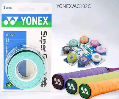 3 Stück Yonex AC102C Super Grap Overgrip Schlägergriff Badminton Tennis Tacky Over