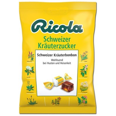 (25,20 /1kg) Ricola Schweizer Kräuterzucker, Bonbons, 75g Beutel