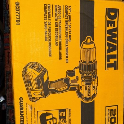 DeWalt DCD777 Brushless Drill 1/2'' 20V Cordless Compact MAX 20 Volt Tool Only