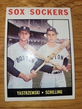 1964 Vintage Topps # 182 Sox Sockers Yastrzemski VG-EX(small crease) FREE SHIPPN