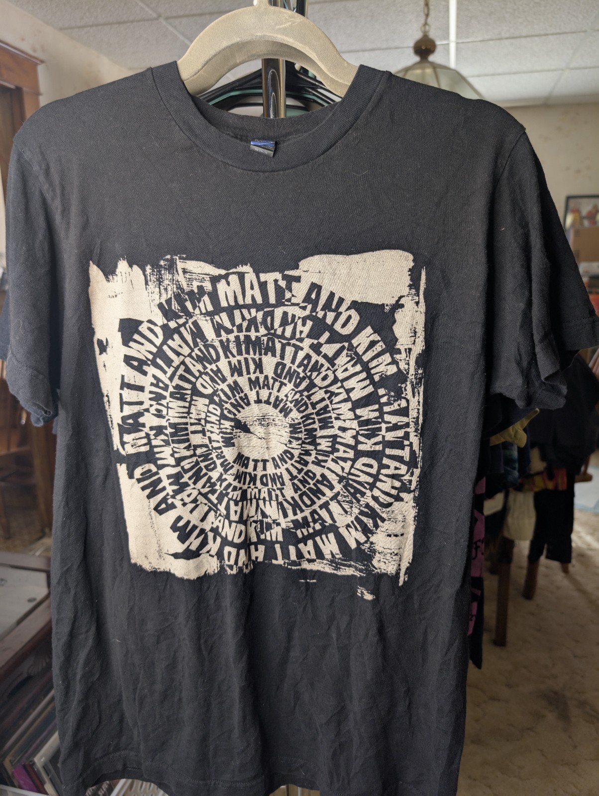 Matt & Kim North American Tour 2012 T-Shirt M Distressed Graphic Vintage