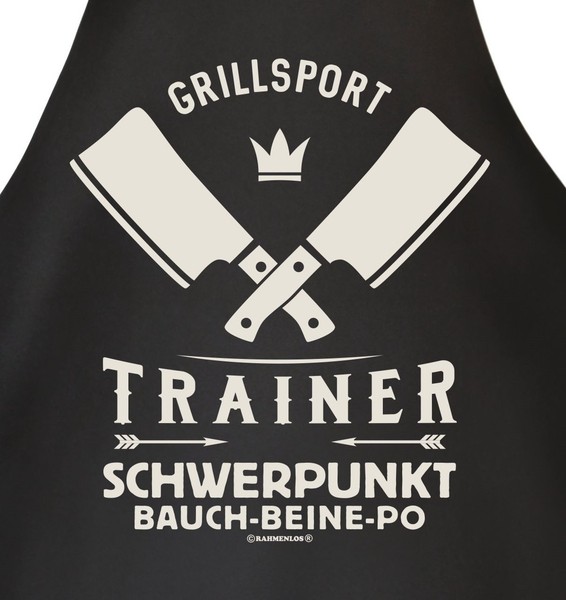 Herren GrillschüRze Grillsport-Trainer Witzige KochschüRzen MäNner-Geschenke-image
