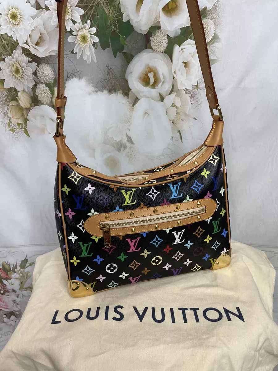 Louis Vuitton Boulogne Black Multicolor Monogram Canvas Shoulder