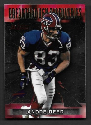 2000 Bowman Breakthrough Discoveries #BD7 Andre Reed Buffalo Bills HOF