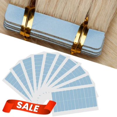 SEGO 10-100 Stücke Tapes FÜR TAPE In On Echthaar Extensions ERSATZTAPES KLEBESTREIFEN