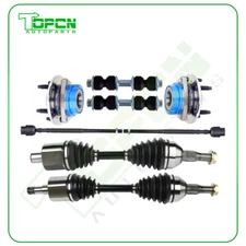 10x Front Ball Joint Wheel Hub Bearing CV Axle Shaft For 00-08 Chevrolet Impala