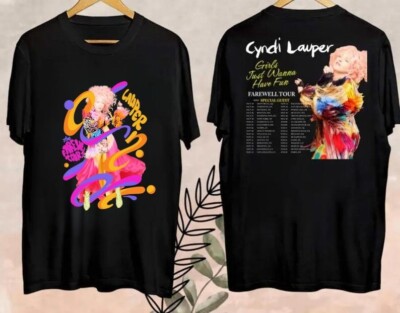 Cyndi Lauper Girl Just Wanna Have Fun Farewell Tour 2024 Unisex Shirt TR0712_28