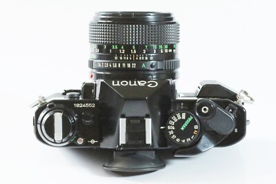Mint] Canon AE-1 PROGRAM Black SLR 35mm + New FD 50mm F1.4 from