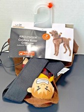New Halloween Cowboy Rider Dog Costume 2-piece Size Medium/Large
