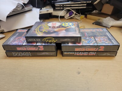 Konvolut 5 x gemischte Mega Drive Spiele - sehr guter Zustand - Pele, Ecco the Dolphin, Mega Spiele, etc.