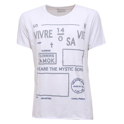 5171V men's jersey OBVIOUS BASIC BY PAOLO PECORA white t-shirt men