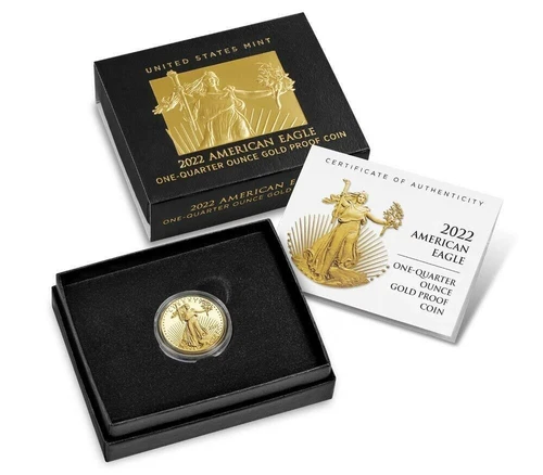 American Eagle 2022 One-Quarter Ounce Gold Proof Coin - 22ED West Point