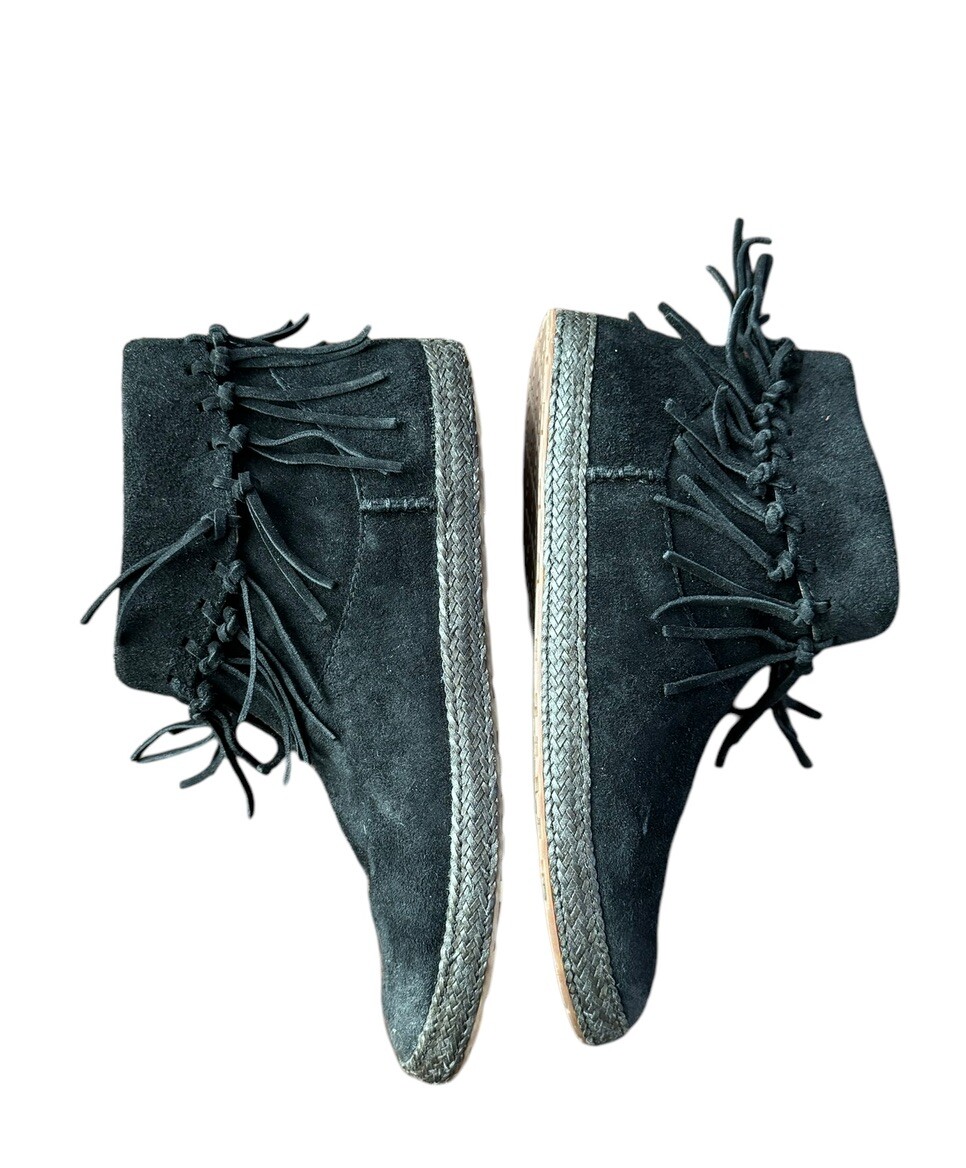 UGG Shenendoah Women's Ankle Boots Black Fringe Suede UGG Shenendoah Women's Ankle Boots Black Fringe Suede