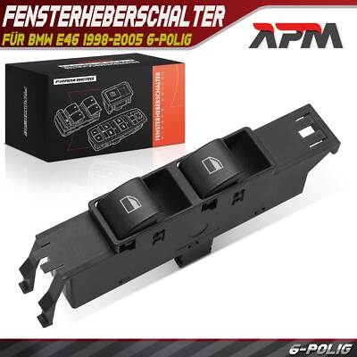 Fensterheberschalter Vorne Links Fahrerseite für BMW E46 1998-2005 6-polig
